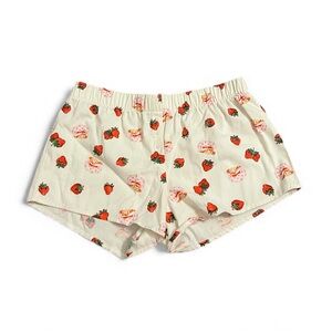 Strawberry Shortcake Print Pajama Shorts | Size Large